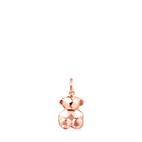 Dije peque&ntilde;o Sketx con ba&ntilde;o de oro rosa 18 kt sobre plata