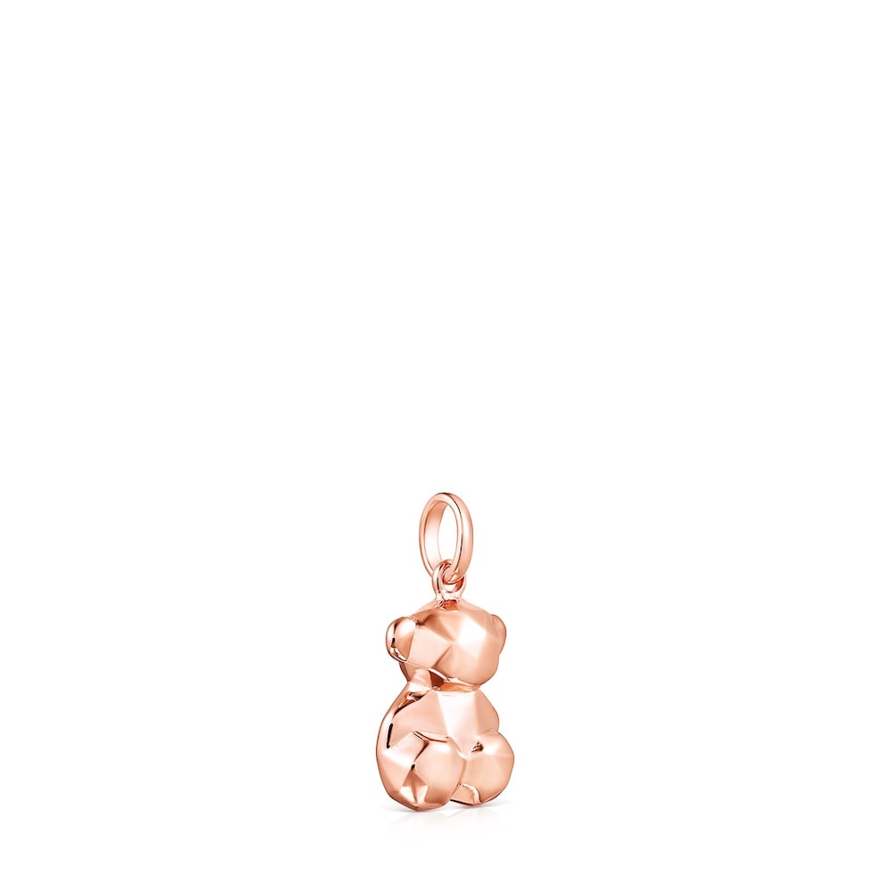 Dije peque&ntilde;o Sketx con ba&ntilde;o de oro rosa 18 kt sobre plata