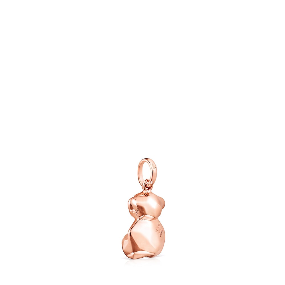 Dije peque&ntilde;o Sketx con ba&ntilde;o de oro rosa 18 kt sobre plata