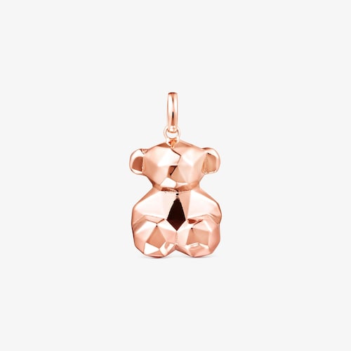Dije mediano Sketx con ba&ntilde;o de oro rosa 18 kt sobre plata