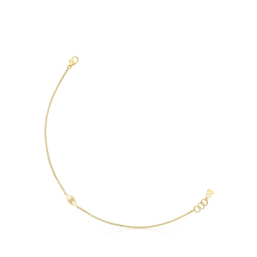 Gold TOUS Good Vibes eye Bracelet with Diamonds image number 0