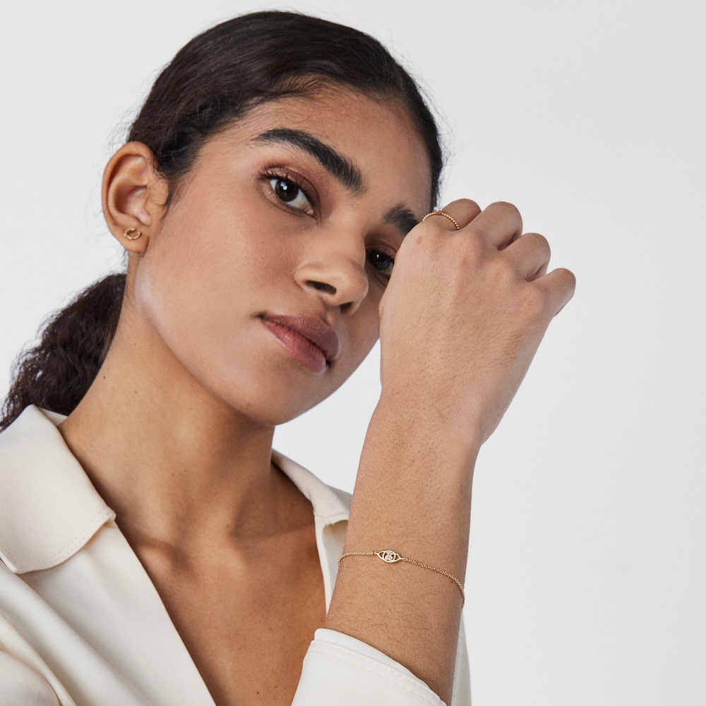 Pulsera ojo de oro y diamantes TOUS Good Vibes