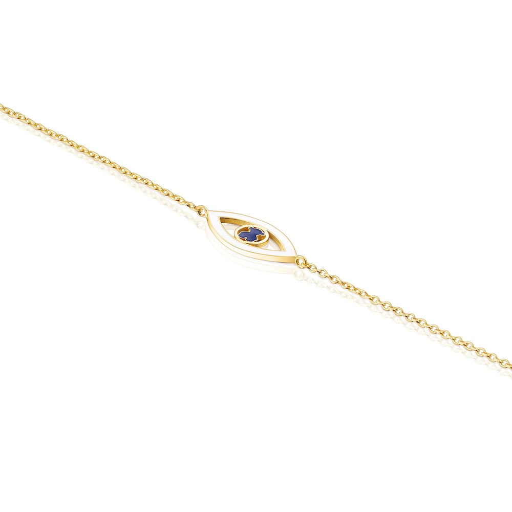 Silver Vermeil TOUS Good Vibes eye Bracelet