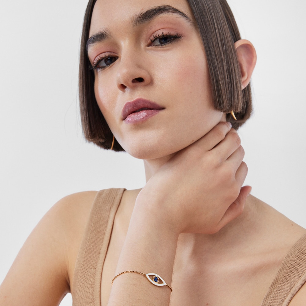 Silver Vermeil TOUS Good Vibes eye Bracelet