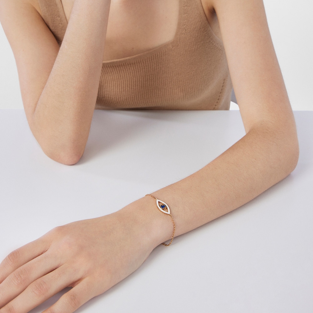 Silver Vermeil TOUS Good Vibes eye Bracelet