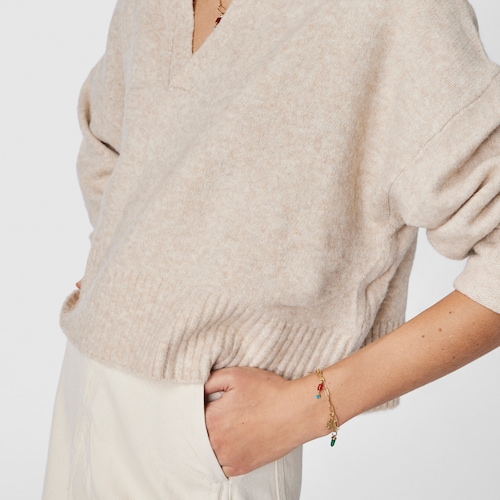 Pulseira TOUS Good Vibes em Prata Vermeil com Pedras Preciosas