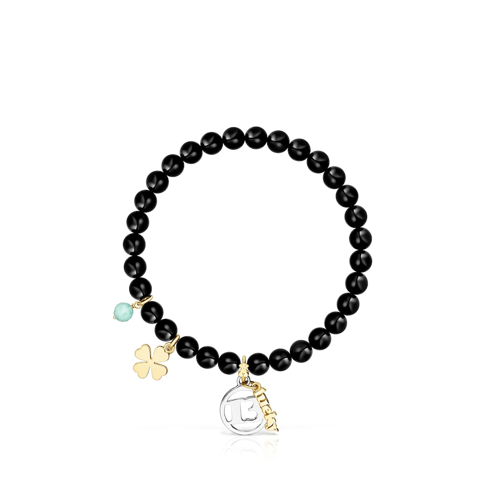 Silver and Silver Vermeil TOUS Good Vibes 13 Bracelet with Shungites