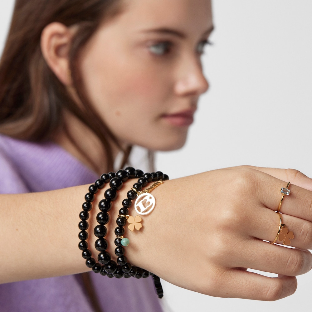 Silver and Silver Vermeil TOUS Good Vibes 13 Bracelet with Shungites