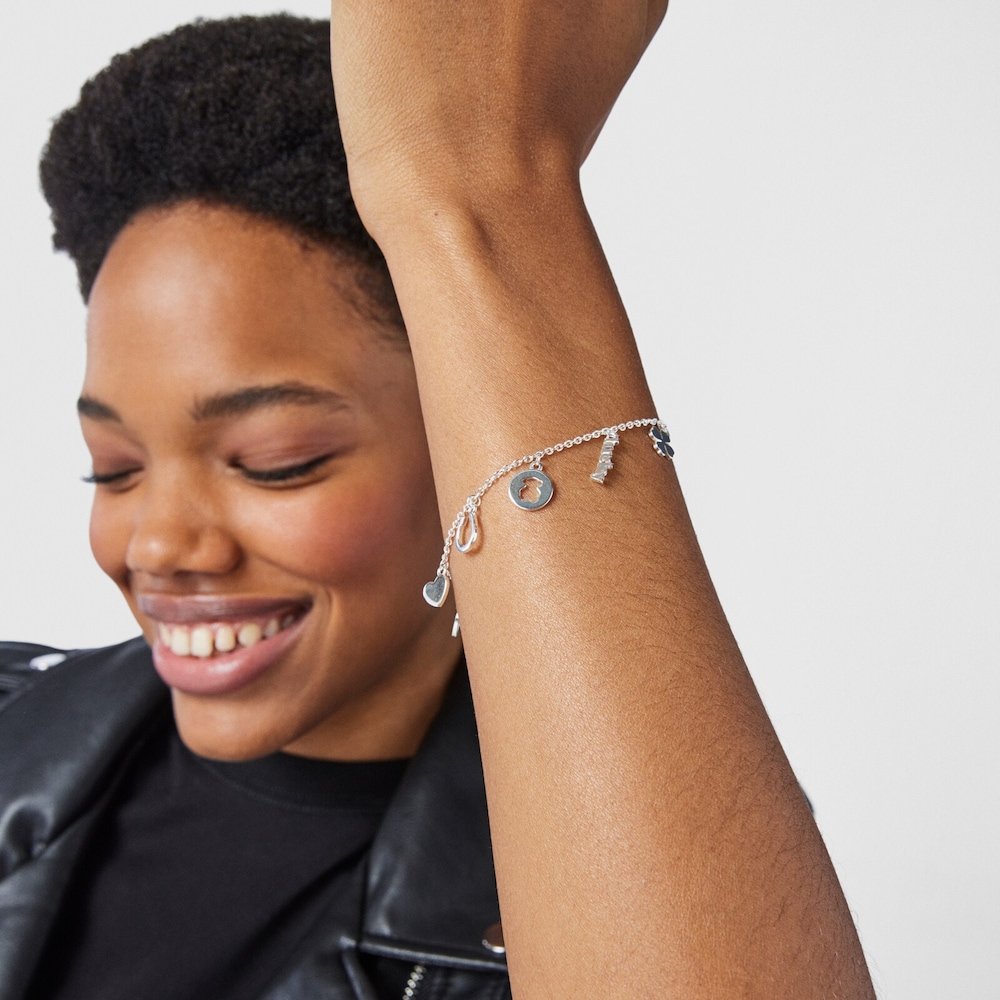 Silver TOUS Good Vibes Bracelet