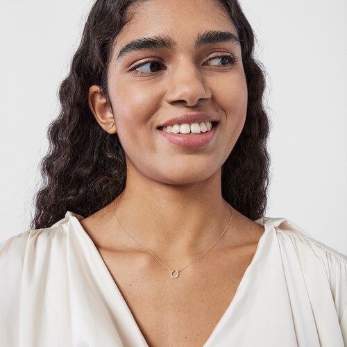 Collier TOUS Good Vibes fer &agrave; cheval en Or et Diamants