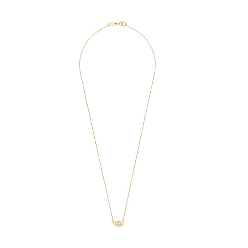 Collier TOUS Good Vibes &oelig;il en Or et Diamants