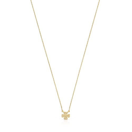 Collar trébol de oro y diamantes TOUS Good Vibes