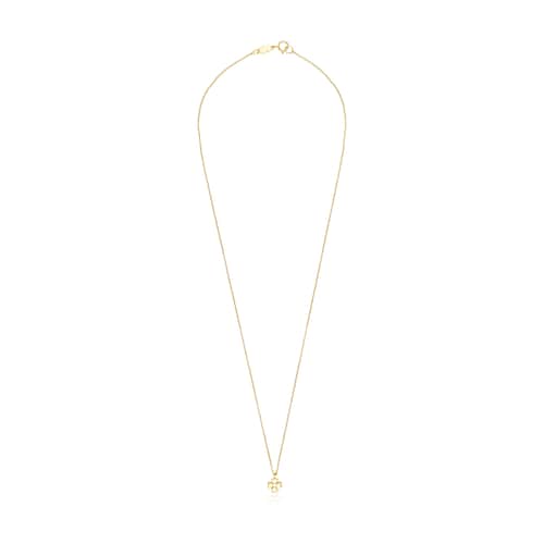 Gold TOUS Good Vibes clover Necklace