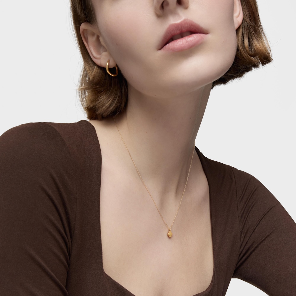 Collar tr&eacute;bol de oro 18K TOUS Good Vibes