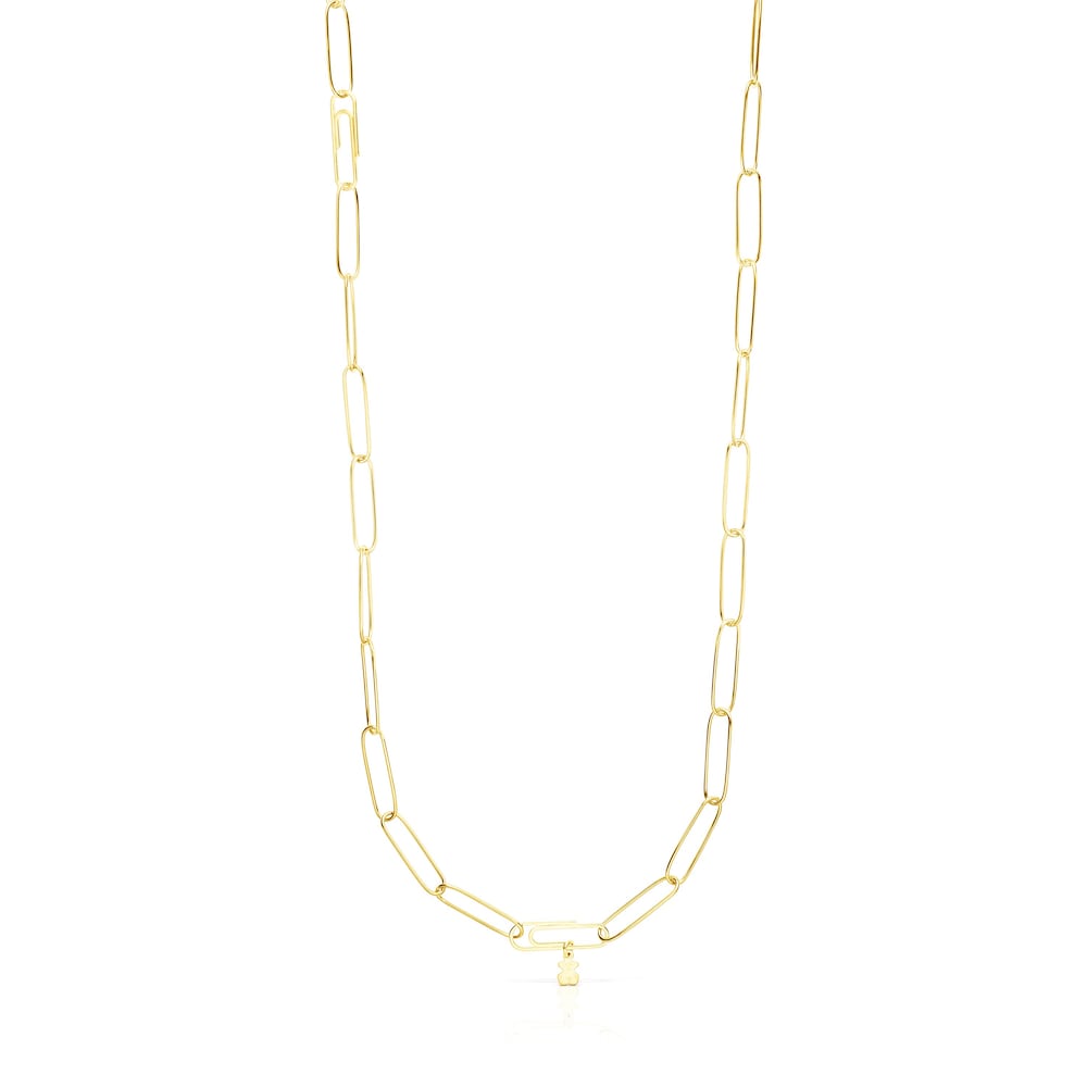 Collar TOUS Good Vibes con baño de oro 18 kt sobre plata image number 0