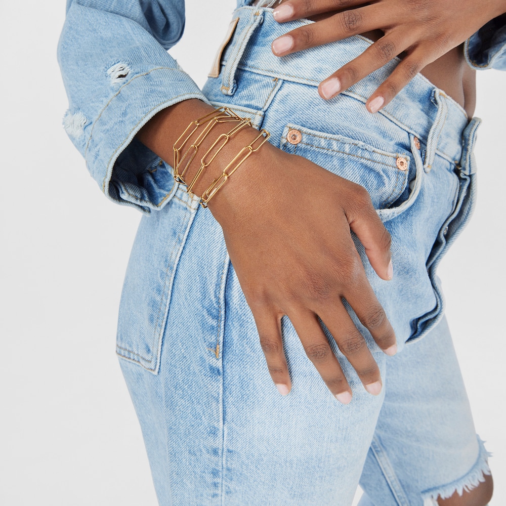 Collar con ba&ntilde;o de oro 18 kt sobre plata y motivo oso TOUS Good Vibes