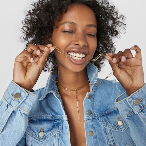 Silver Vermeil TOUS Good Vibes Necklace