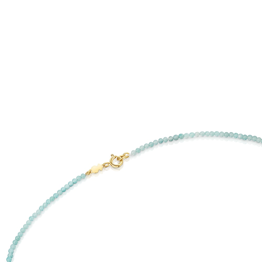 18K gold vermeil TOUS Good Vibes tree Necklace with Quartzites