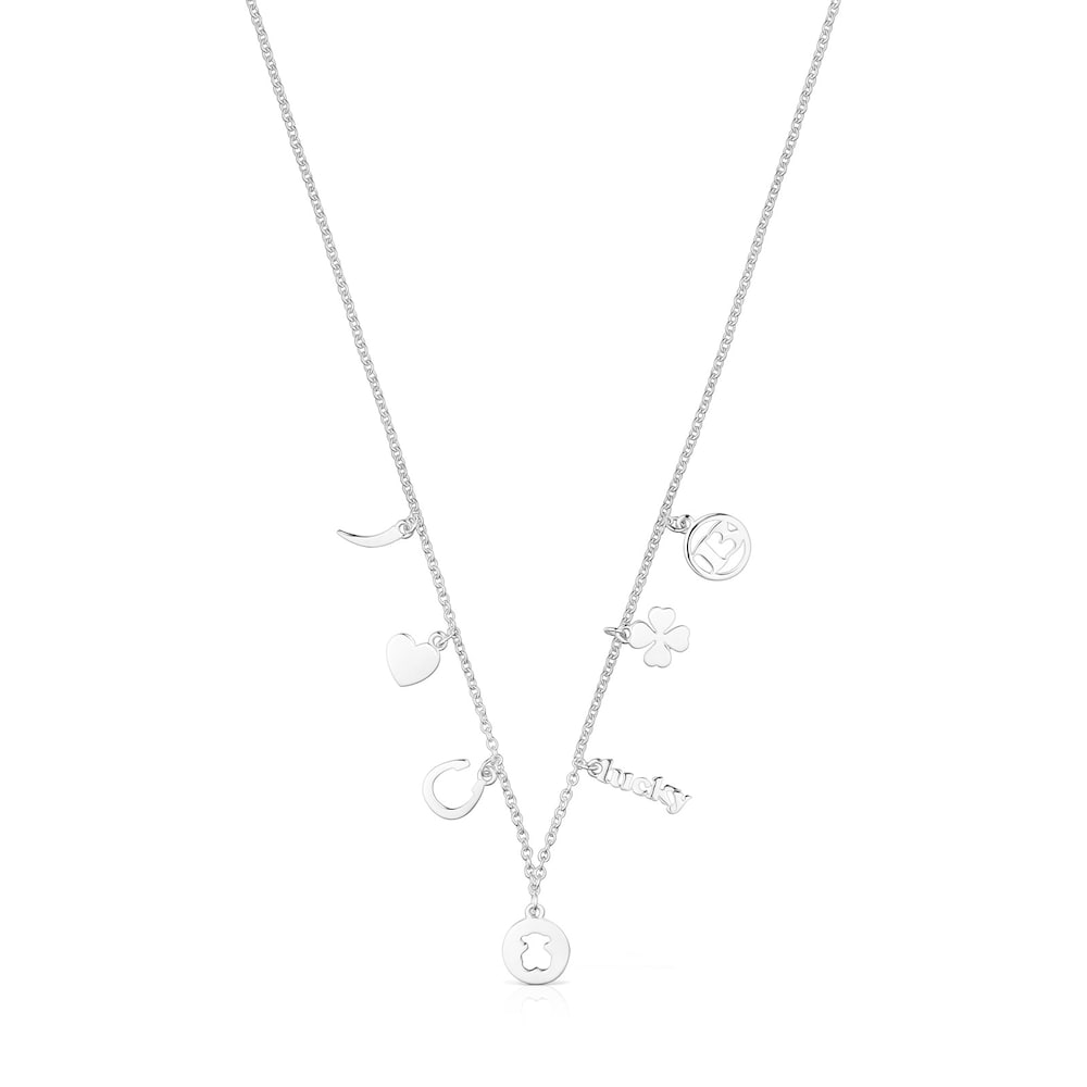 Collier TOUS Good Vibes &oelig;il en Argent