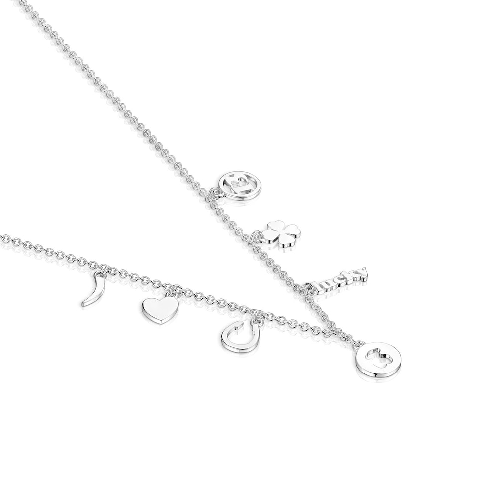 Collier TOUS Good Vibes &oelig;il en Argent