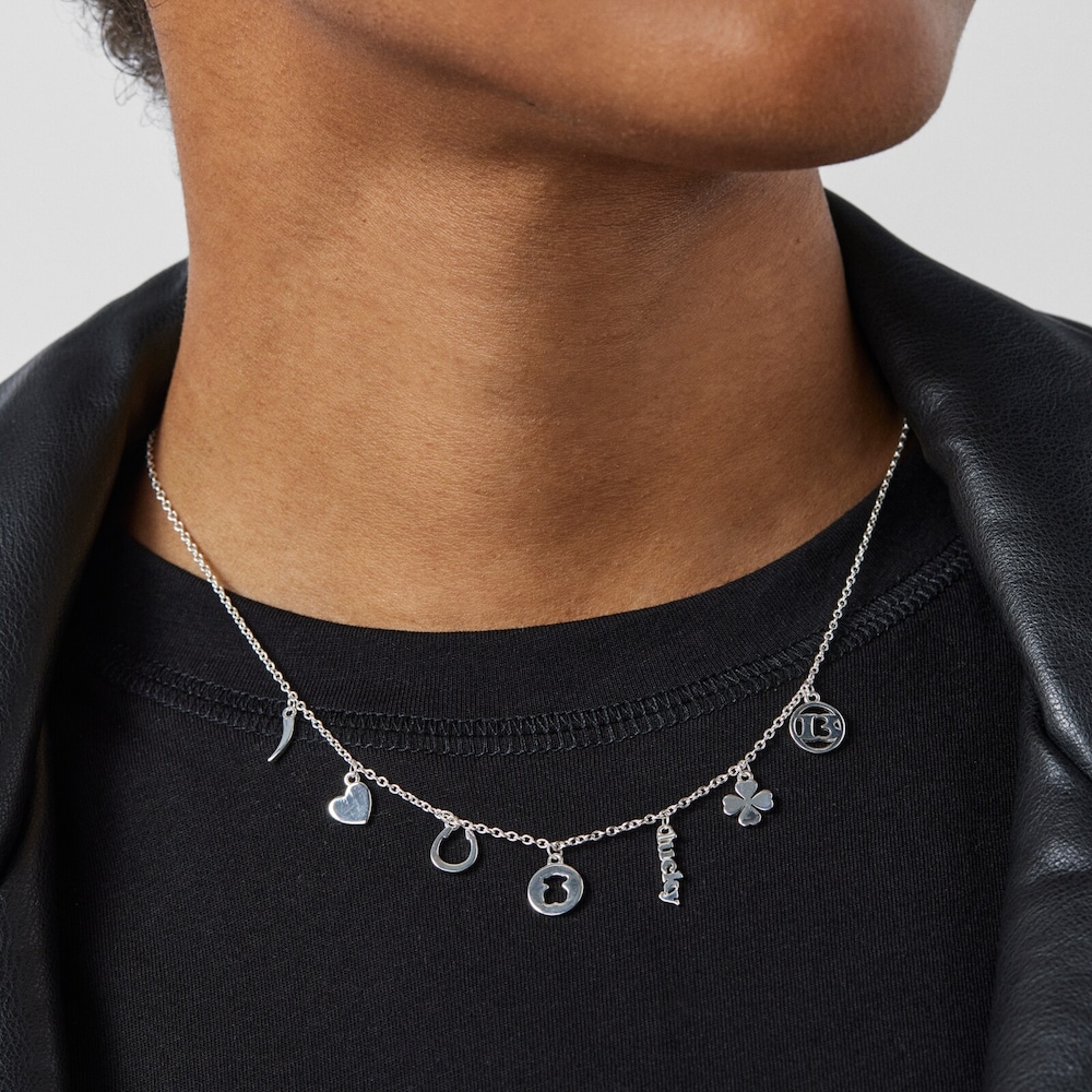 Collier TOUS Good Vibes &oelig;il en Argent