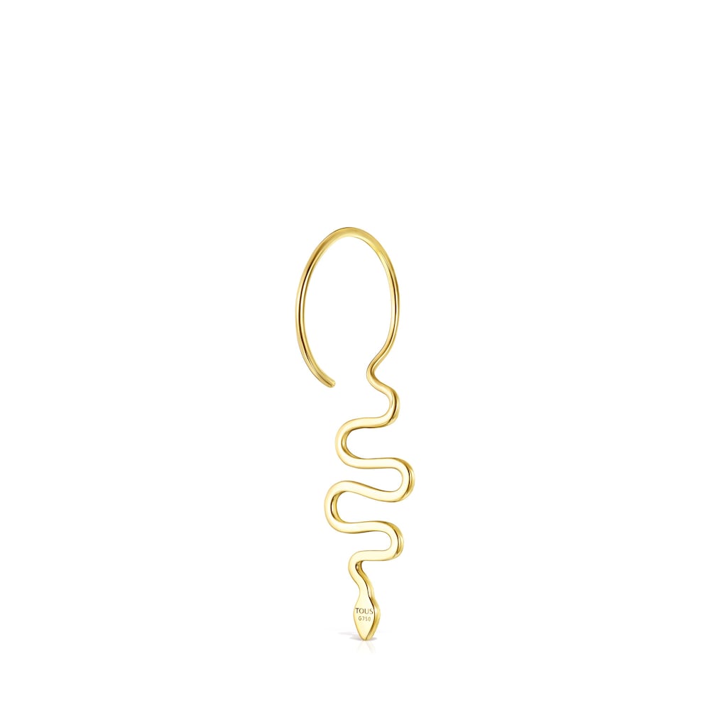 1/2 Pendiente serpiente  de oro y diamantes TOUS Good Vibes