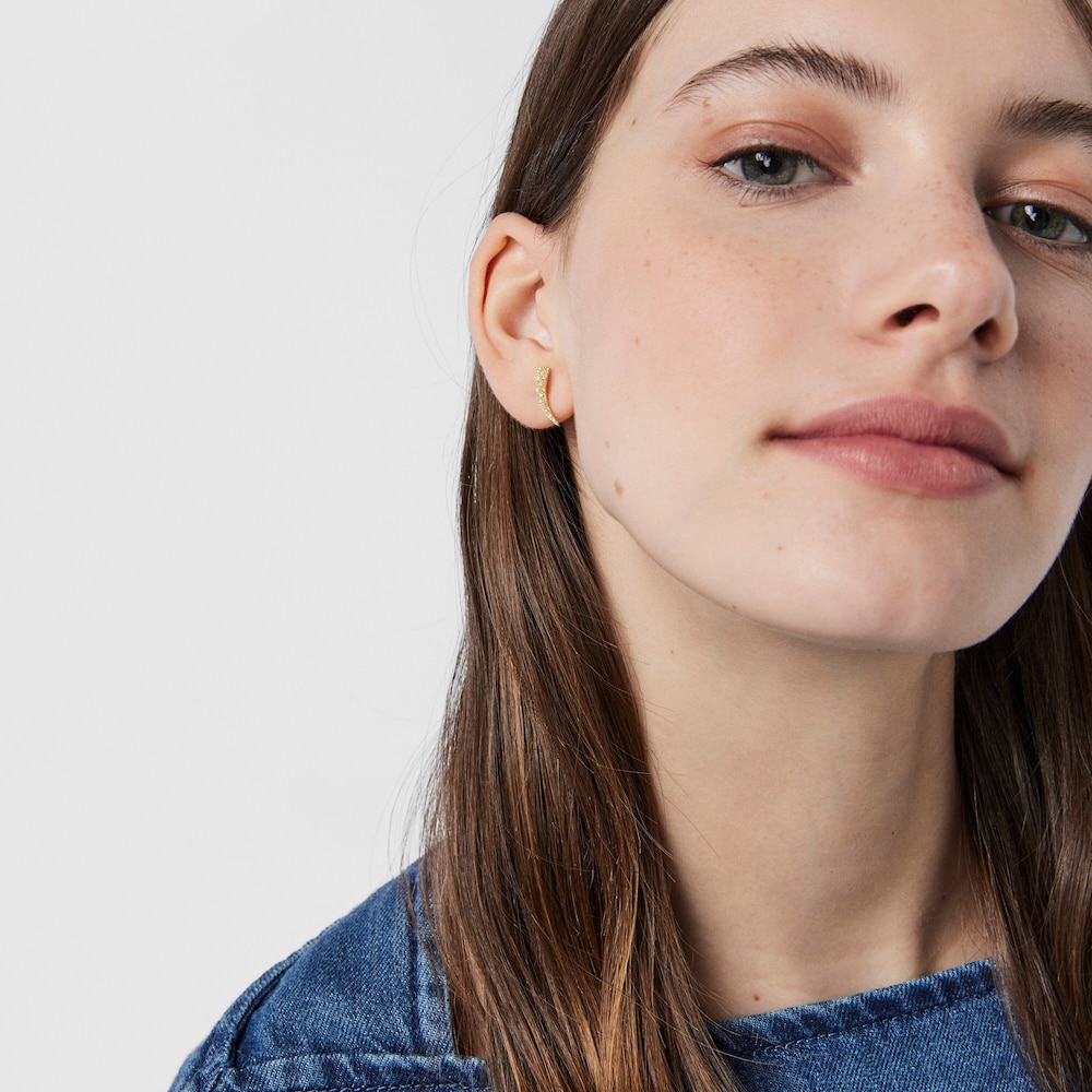 Pendientes cuerno de oro y diamantes TOUS Good Vibes