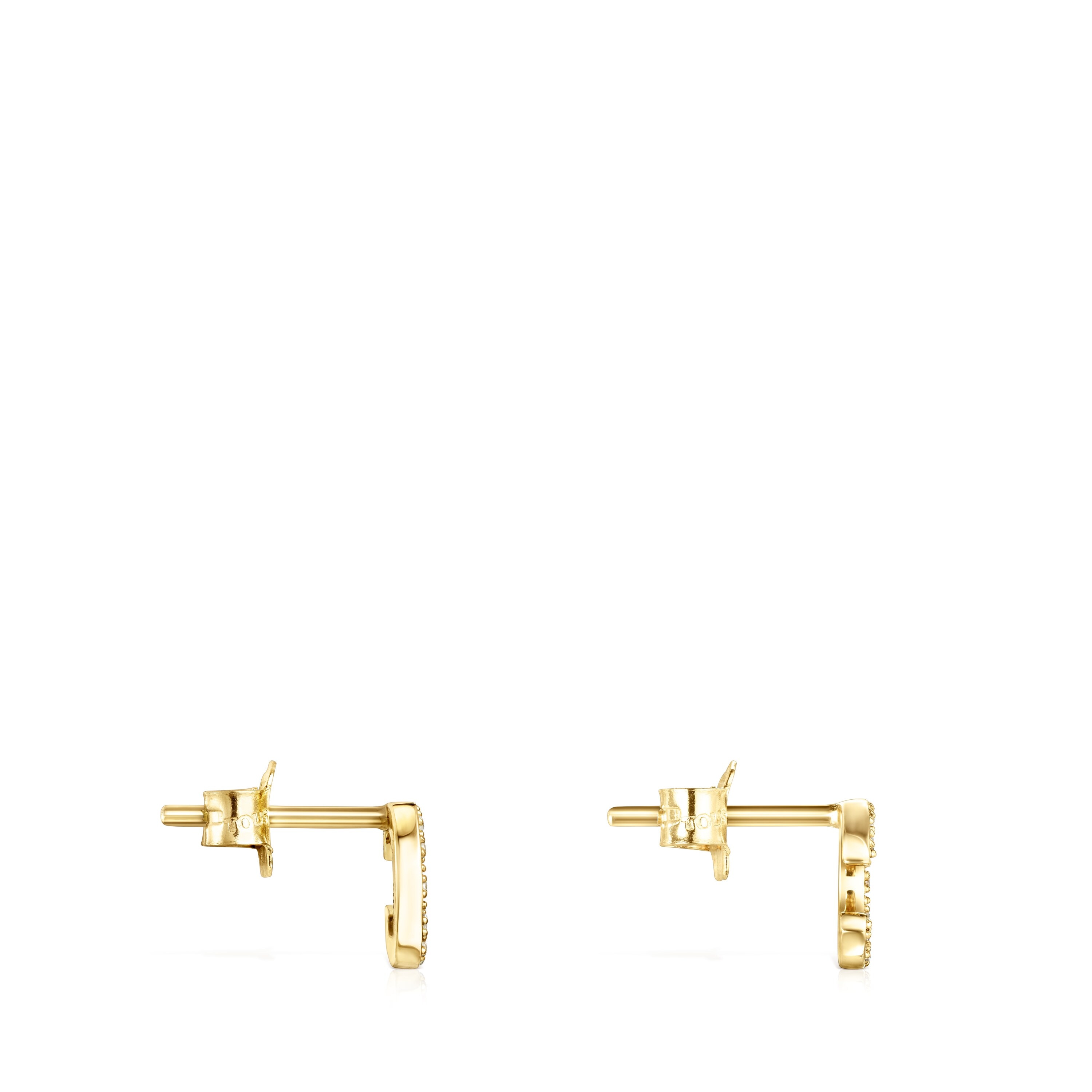 Pendientes herradura de oro y diamantes TOUS Good Vibes