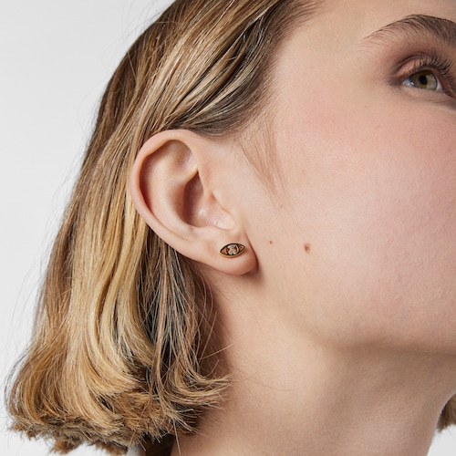 Brincos TOUS Good Vibes olho em Ouro e Diamantes