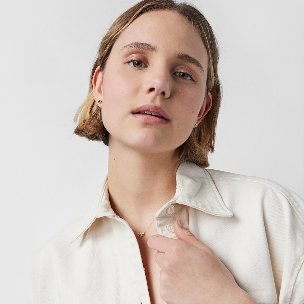 Pendientes ojo de oro y diamantes TOUS Good Vibes