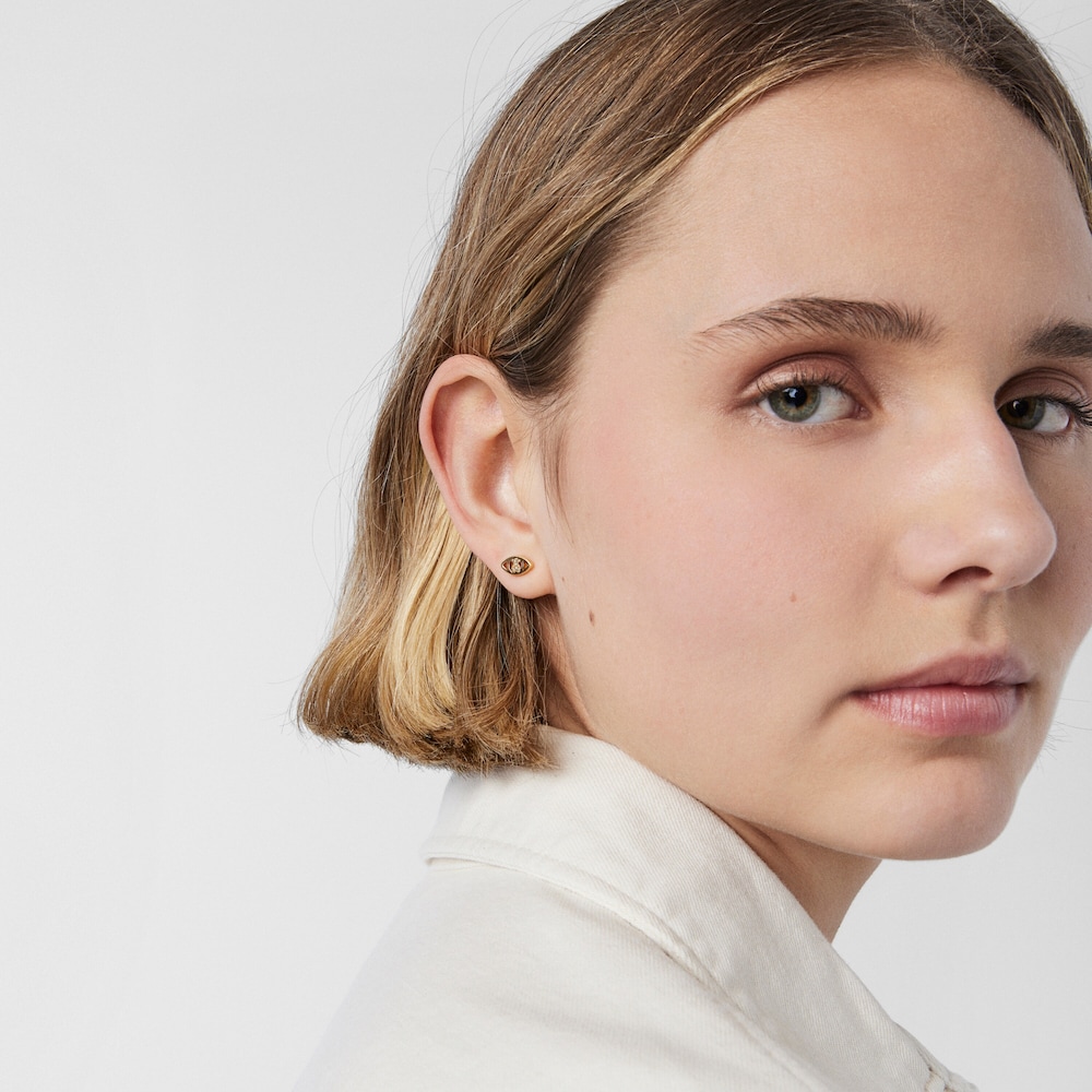 Pendientes ojo de oro y diamantes TOUS Good Vibes