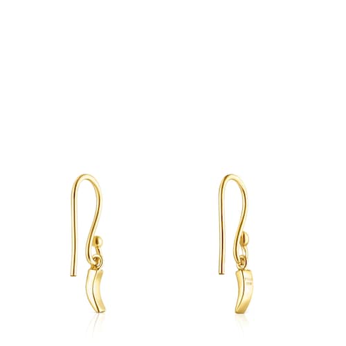 Pendientes cuerno de oro TOUS Good Vibes