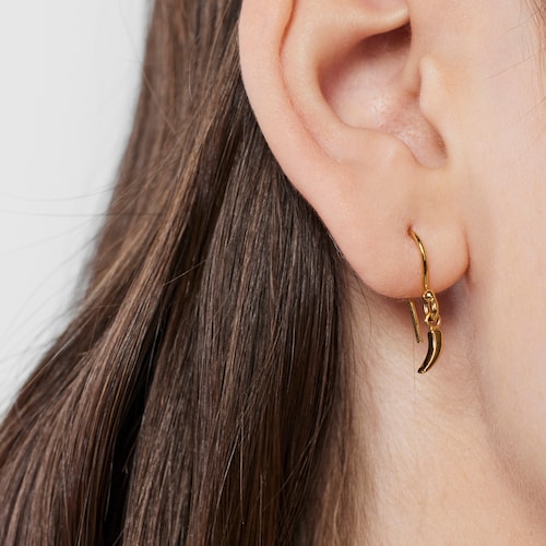 Pendientes cuerno de oro TOUS Good Vibes