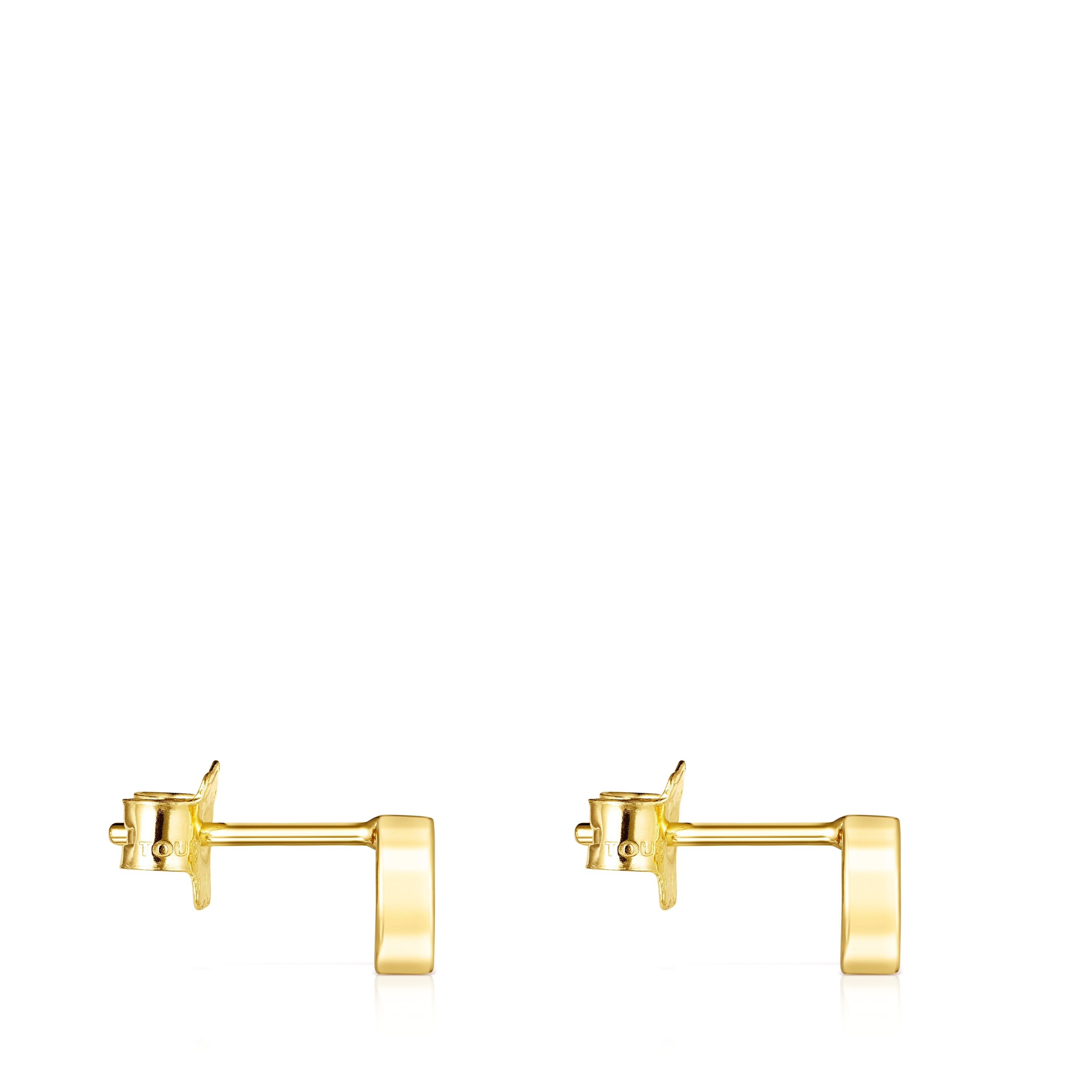 18K Solid Gold TOUS Good Vibes horseshoe Earrings