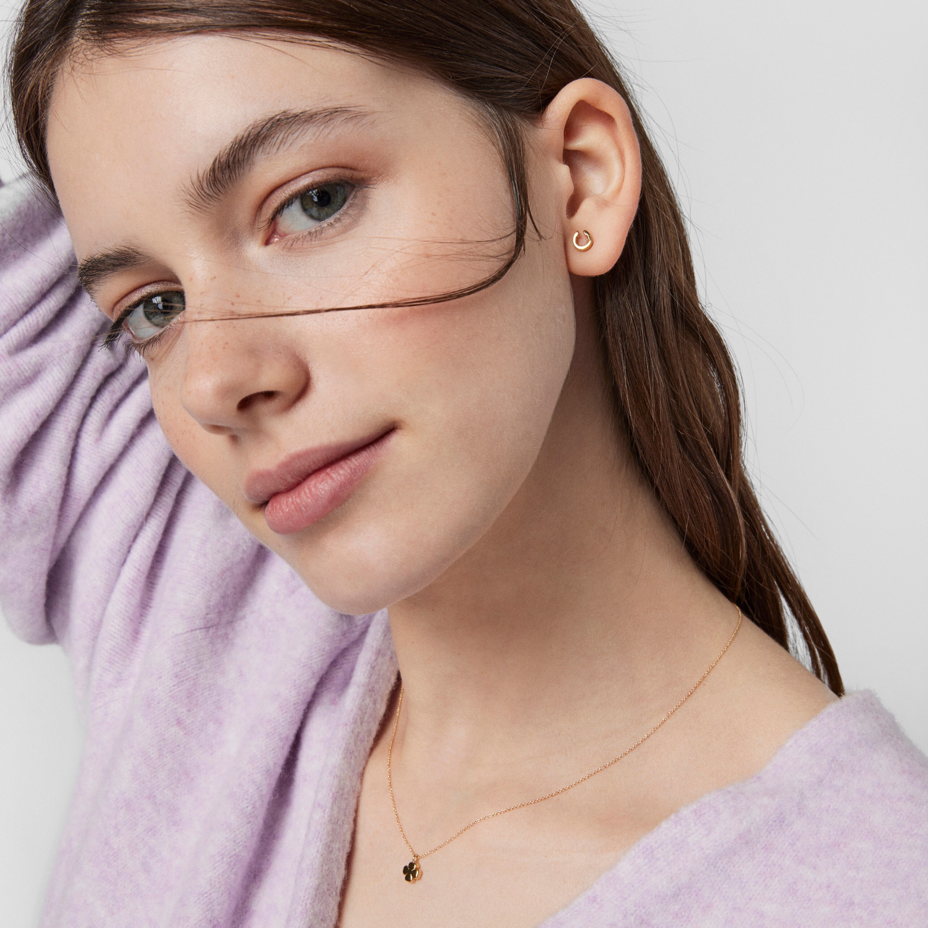 Gold TOUS Good Vibes horseshoe Earrings