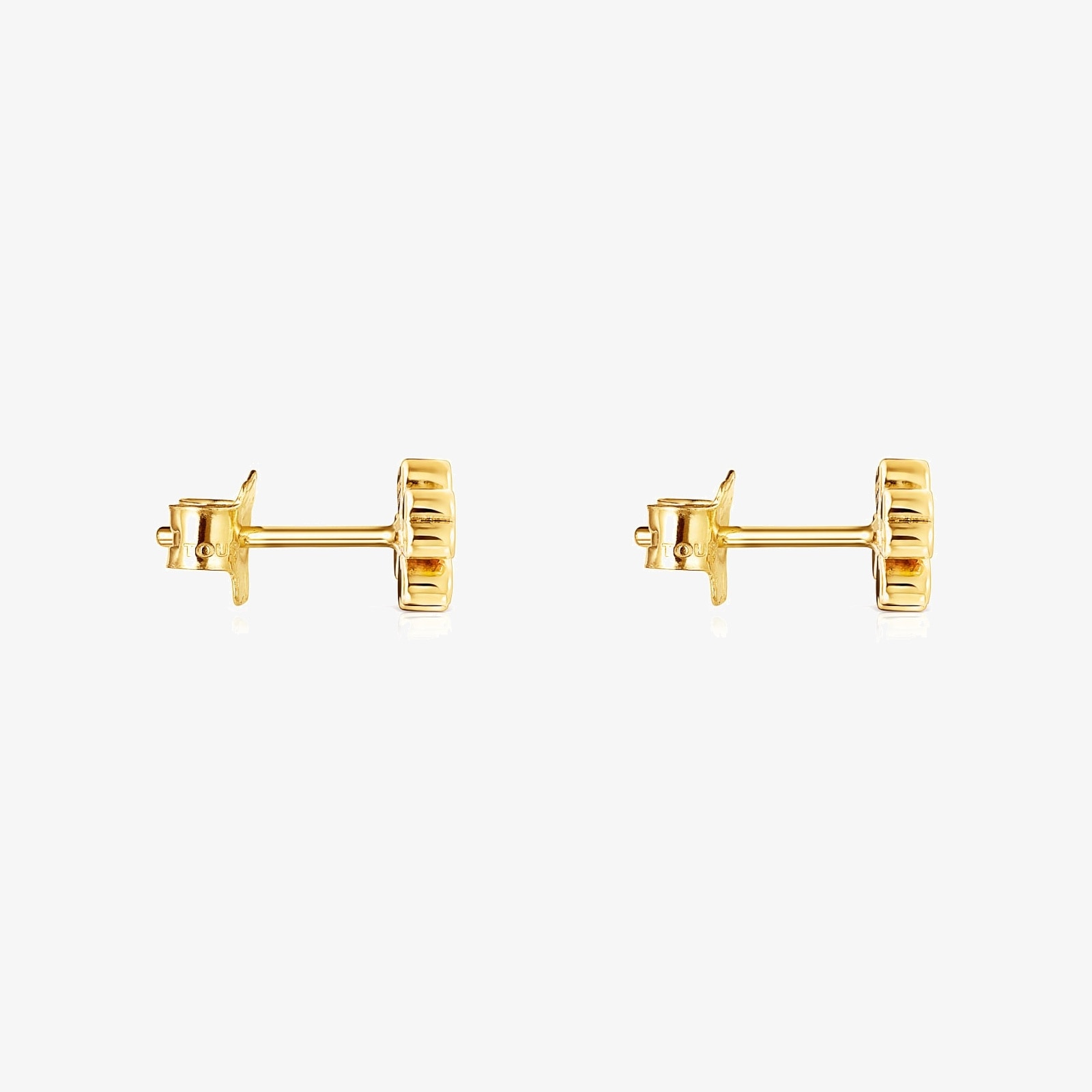 18K solid gold TOUS Good Vibes clover Earrings