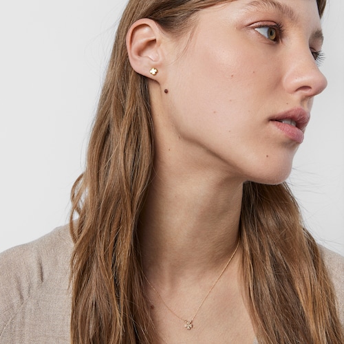 Gold TOUS Good Vibes clover Earrings