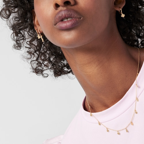 Silver Vermeil TOUS Good Vibes Hooped earring Set