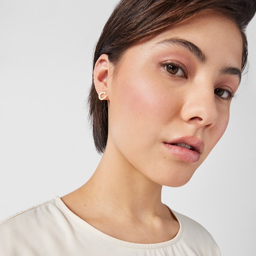 Boucles d&rsquo;oreilles TOUS Good Vibes tr&egrave;fle et fer &agrave; cheval en Argent Vermeil