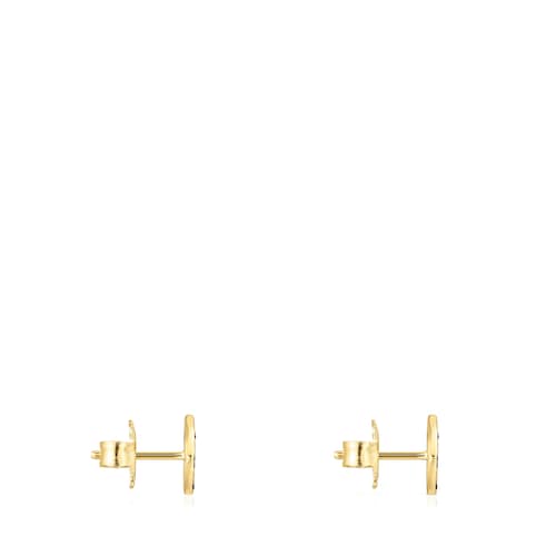 Boucles d&rsquo;oreilles TOUS Good Vibes &oelig;il en Argent Vermeil et Spinelles