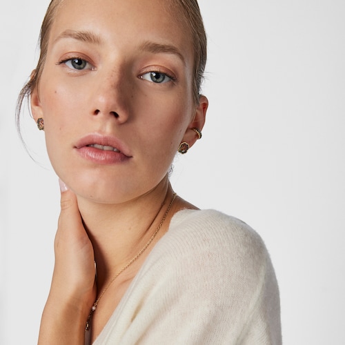 Boucles d&rsquo;oreilles TOUS Good Vibes en Argent Vermeil et Pierres Pr&eacute;cieuses