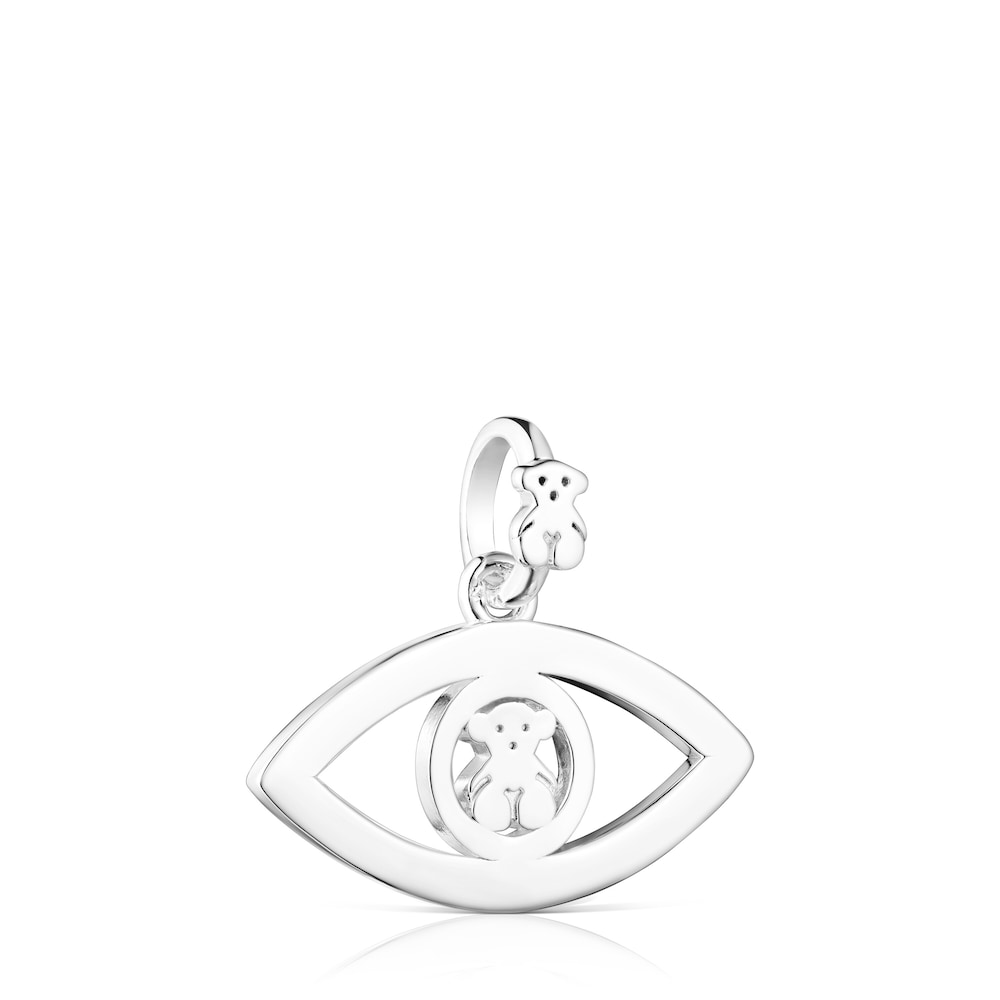 Silver TOUS Good Vibes eye Pendant