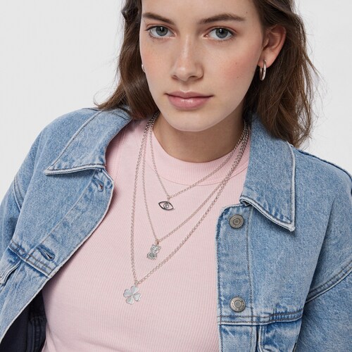 Pendentif TOUS Good Vibes &oelig;il en Argent