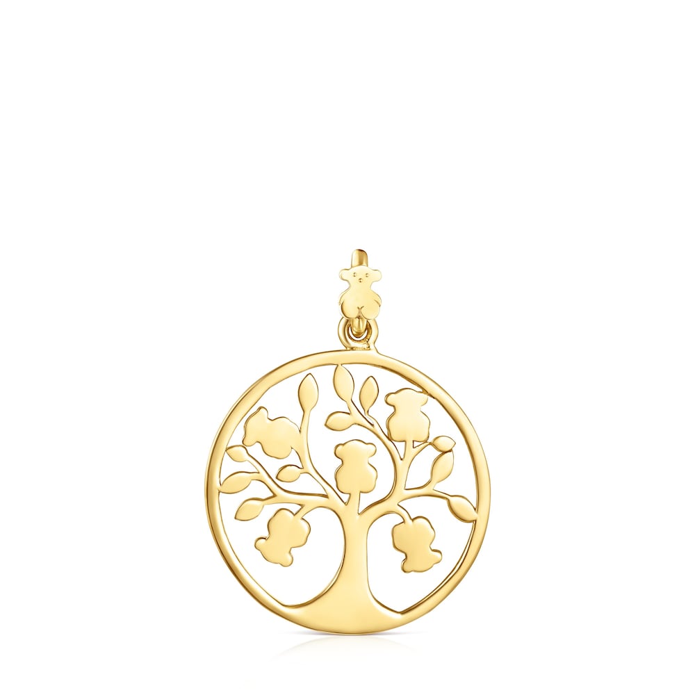 18K gold vermeil TOUS Good Vibes tree Pendant