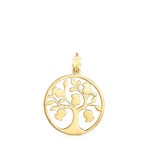 18K gold vermeil TOUS Good Vibes tree Pendant