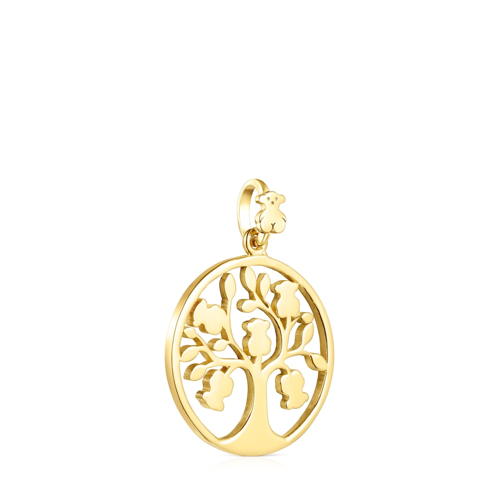 18K gold vermeil TOUS Good Vibes tree Pendant