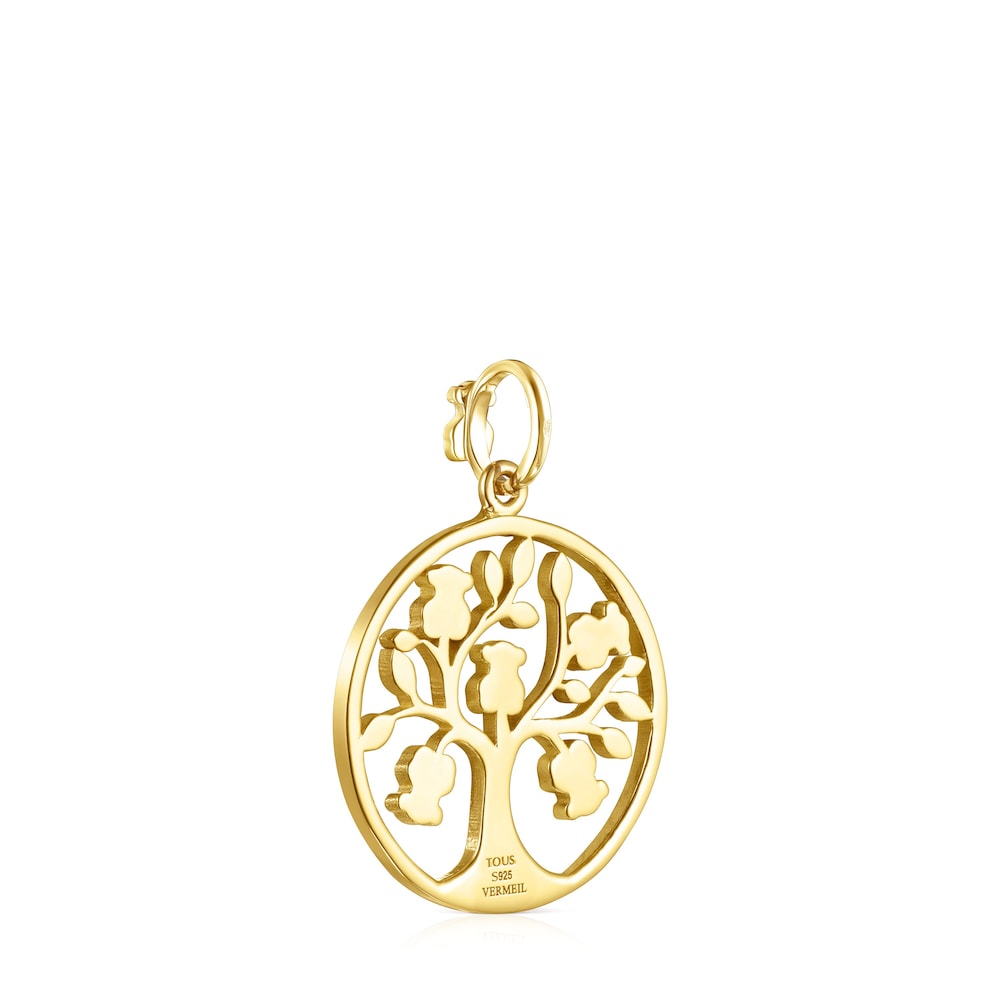18K gold vermeil TOUS Good Vibes tree Pendant