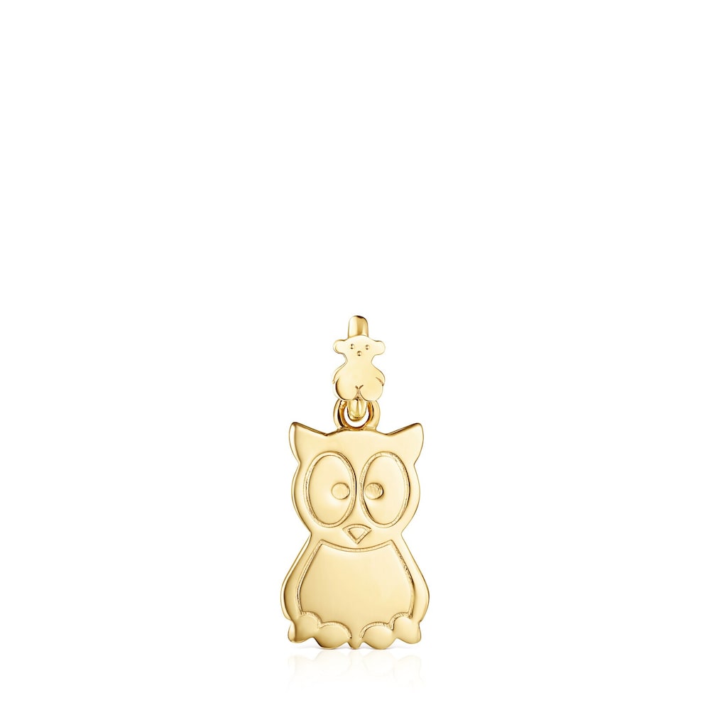 18K gold vermeil TOUS Good Vibes owl Pendant
