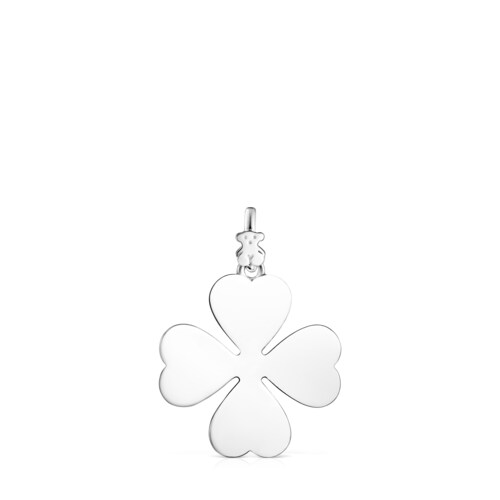 Silver TOUS Good Vibes clover Pendant image number 0