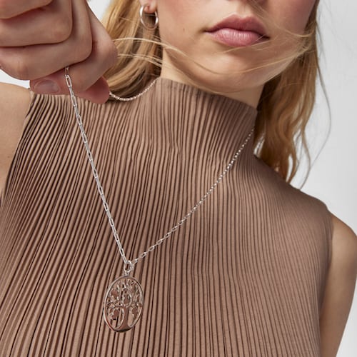 Silver TOUS Good Vibes tree Pendant